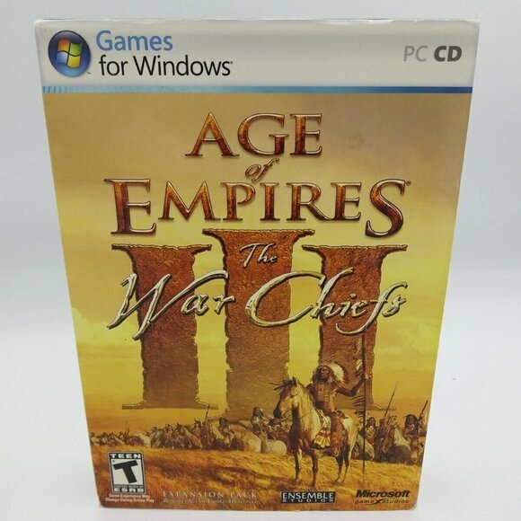 Age of Empires III War Chiefs Expansion Pack 2006 Booklet & Product Key Included - Picture 1 of 6